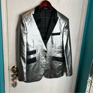 Angelino silver prom blazer 38 size